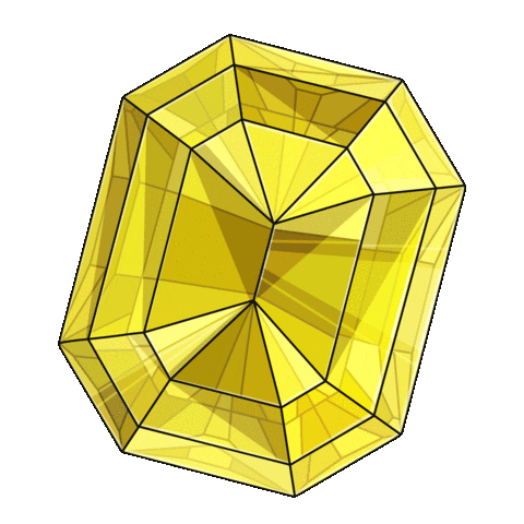 amazing yellow crystal doodle