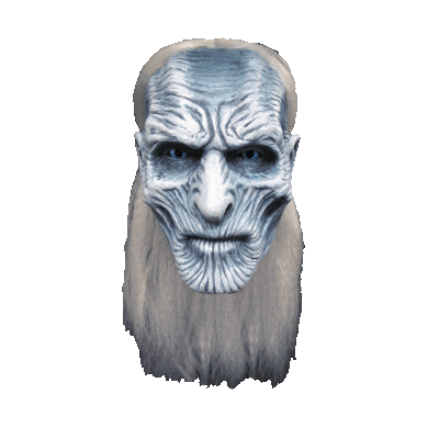 game of thrones icy undead king face doodle