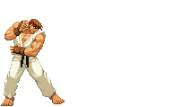 street fighter ryu pixel art doodle