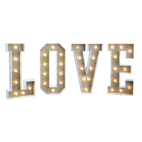 glowing love sign doodle