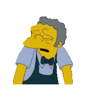 the simpsons sad moe szyslak doodle