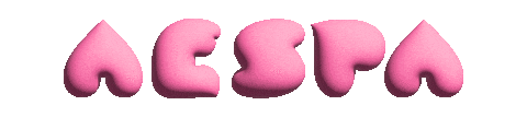 aespa bubblegum pink y2k doodle