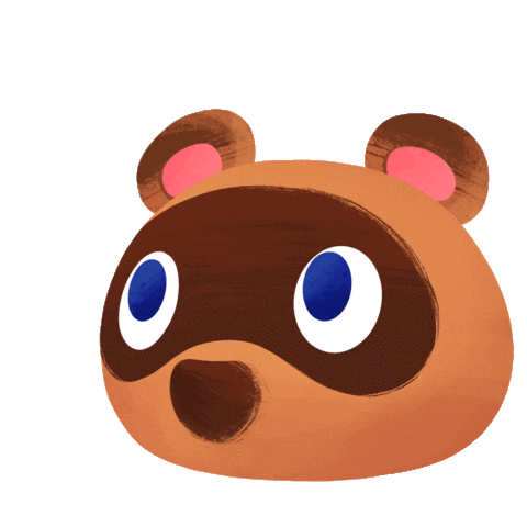 animal crossing tom nook surprised face doodle