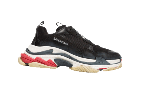 balenciaga triple s black sneaker doodle