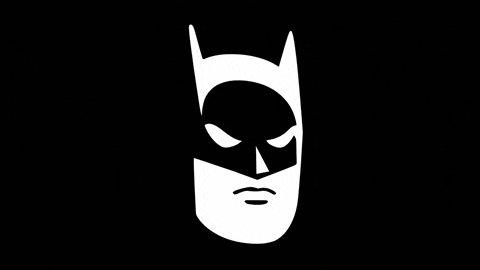 batman minimalist face doodle