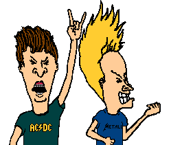 beavis and butthead rock and roll doodle