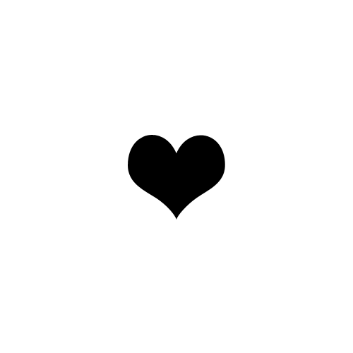black heart doodle