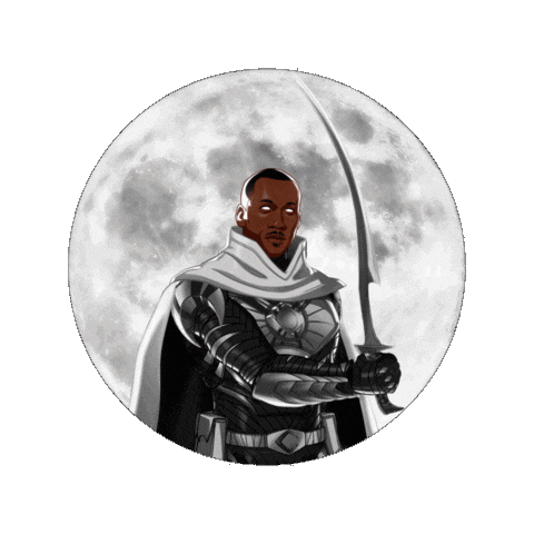 blade as moon knight marvel zombies doodle