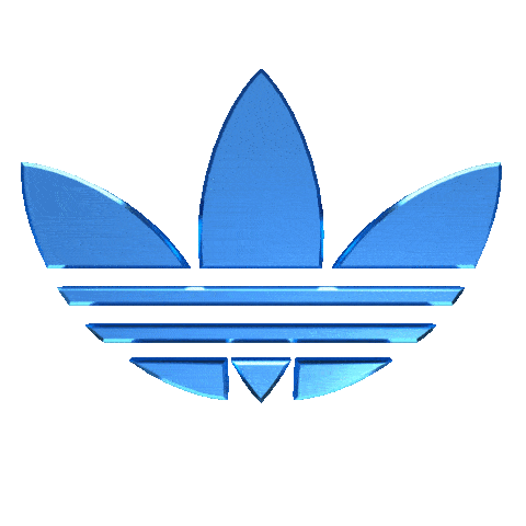 blue adiddas logo doodle