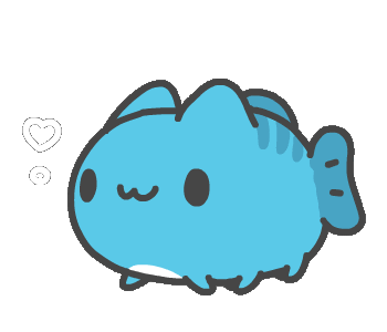 bugcat capoo cute fish doodle