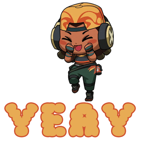 chibi valorant raze yeay celebration doodle