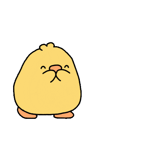 cute chick sending kiss doodle