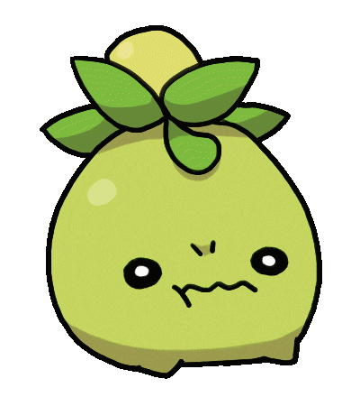 cute green pokemon smoliv doodle