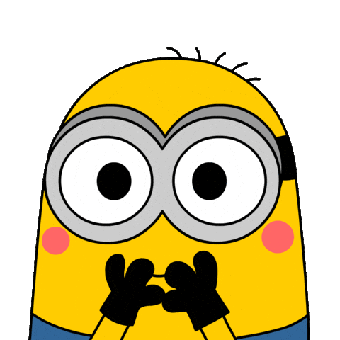 cute minion air kiss doodle
