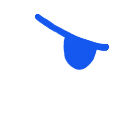 cute pirate skull doodle