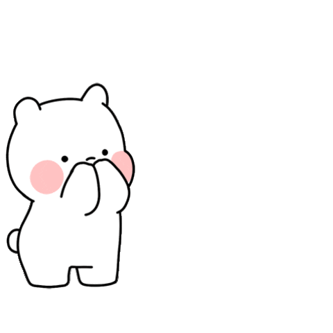 cute white bear doodle