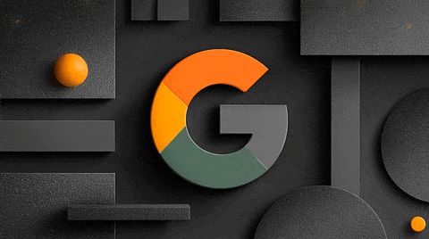 dark minimalist google doodle