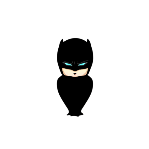 dc cute batman doodle