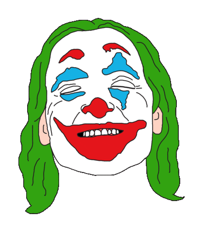 dc joker smile doodle