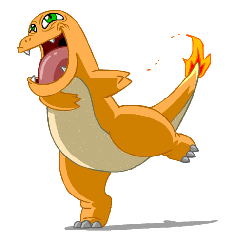 derpy charmander pokemon doodle