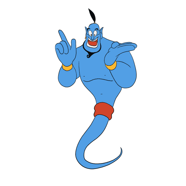 disney aladdin genie doodle