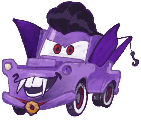 disney halloween cars doodle