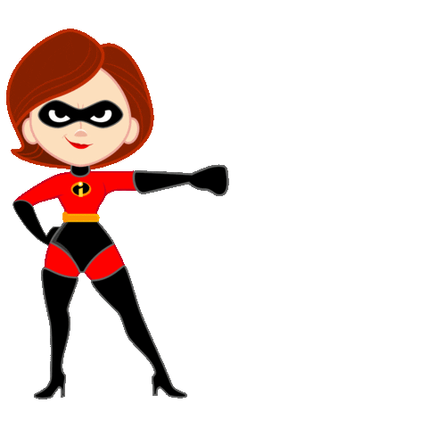elastigirl mrs incredible pixar doodle