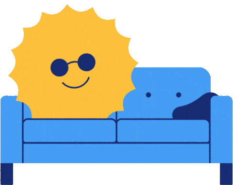fanny sun on the sofa doodle