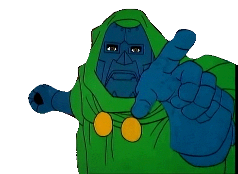fantastic four vintage dr doom doodle