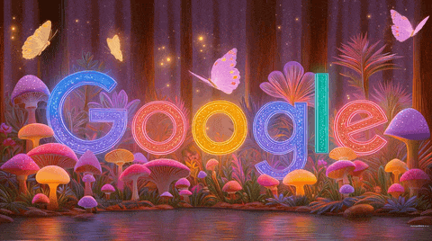 fantasy garden google doodle