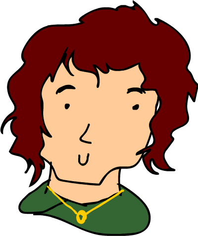 frodo baggins hobbit one ring doodle