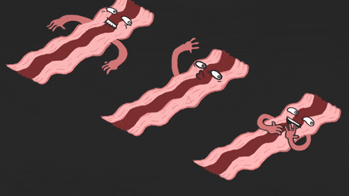 funny bacon doodle