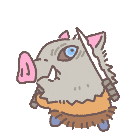 funny chibi inosuke demon slayer doodle