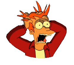 futurama fry screaming doodle