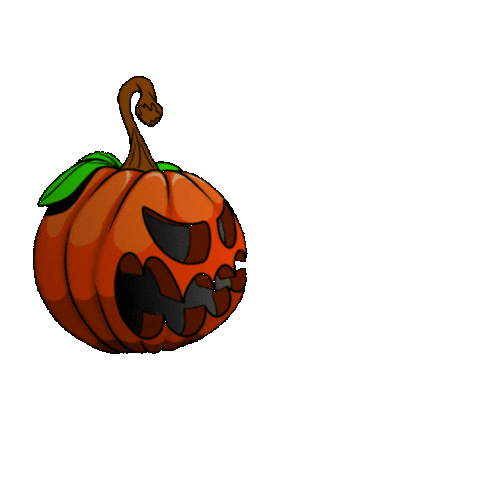glowing jack o lantern halloween doodle