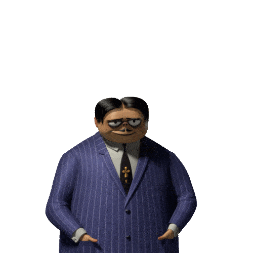 gomez addams cartoon doodle