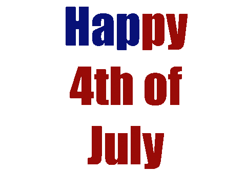 happy 4th of july greeting doodle