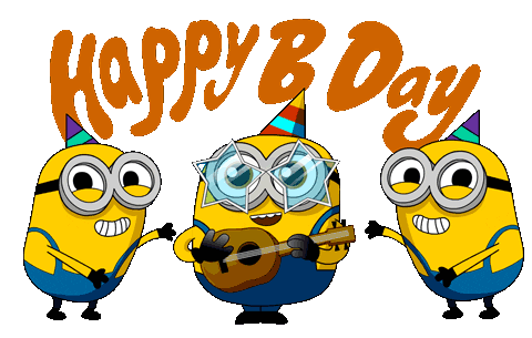 happy b day minions doodle