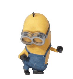 happy minion dancing doodle