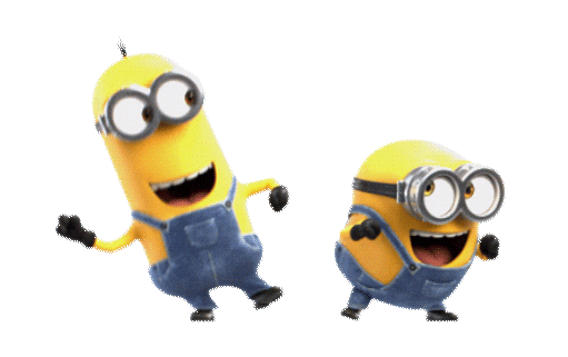 happy minions dancing doodle