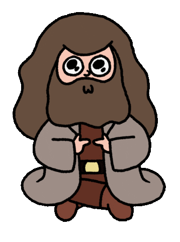 harry potter chibi hagrid doodle