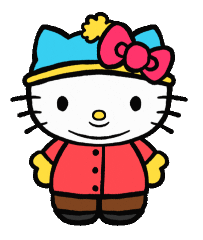 hello kitty x cartman crossover doodle