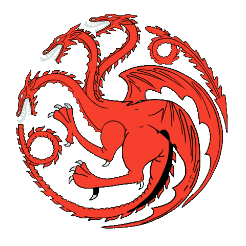 house targaryen red dragon sigil doodle