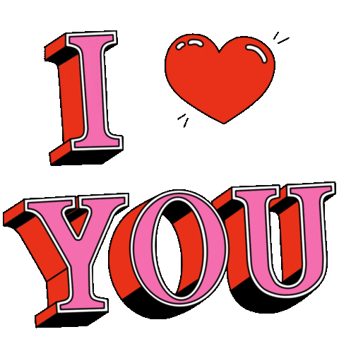 i love you valentines day doodle