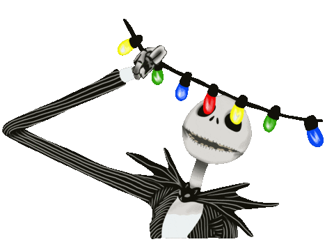 jack skellington christmas lights nightmare before christmas doodle