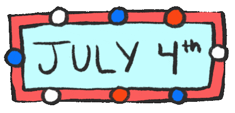 july 4th celebration independence day doodle
