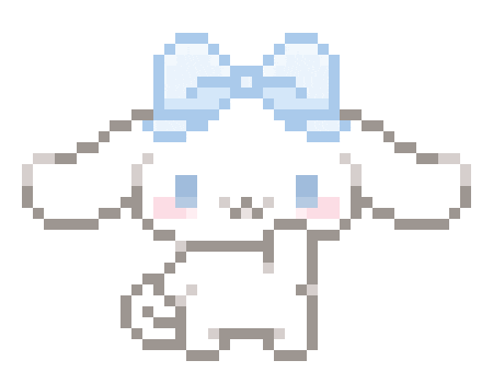 kawaii cinnamoroll pixel doodle