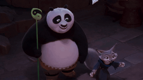 kung fu panda po & zhen doodle
