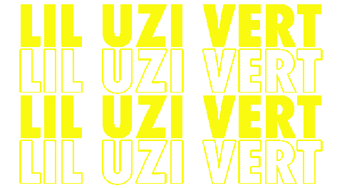 lil uzi vert neon yellow doodle