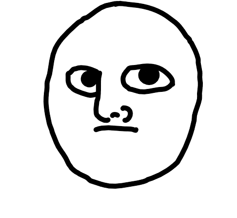 meme troll faces doodle